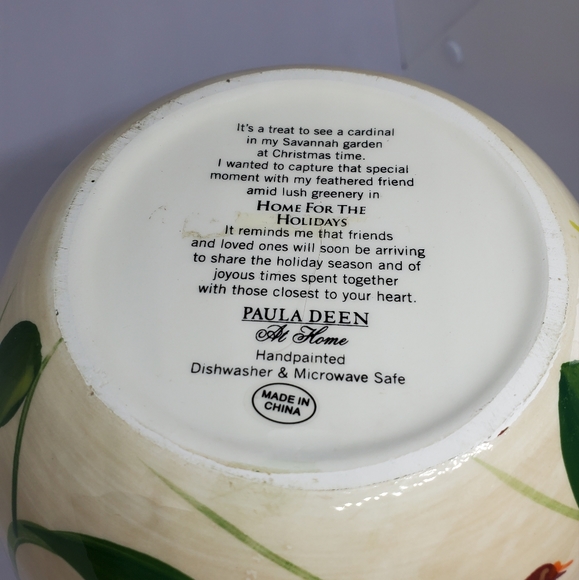 Discontinued Paula Deen "Home For The Holidays" Pitcher. 80 oz, Hand-painted - Picture 13 of 14